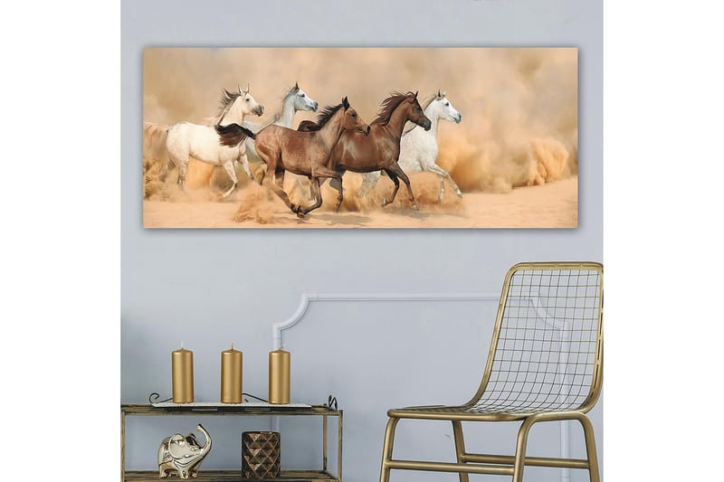 Canvasbilde YTY Animals Flerfarget - 120x50 cm - Innredning - Bilder & kunst - Lerretsbilder