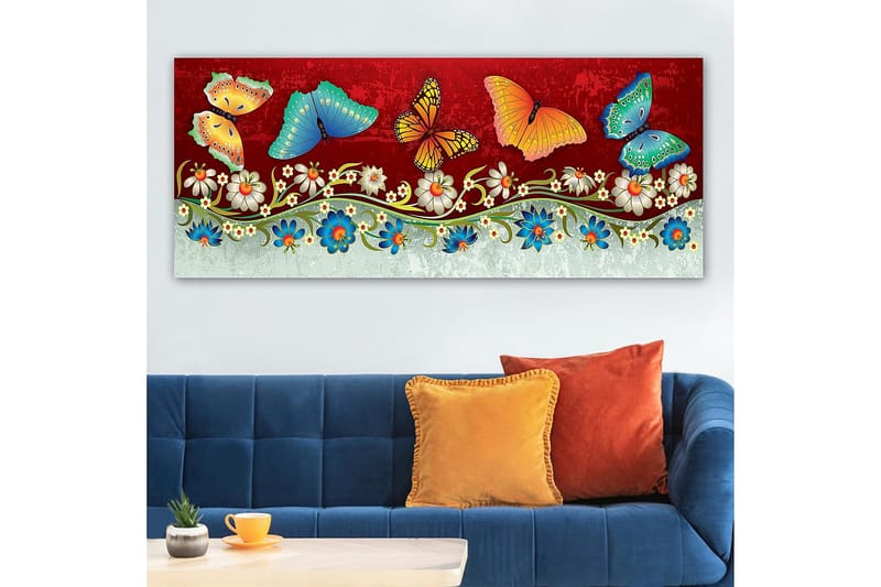 Canvasbilde YTY Animals Flerfarget - 120x50 cm - Innredning - Bilder & kunst - Lerretsbilder