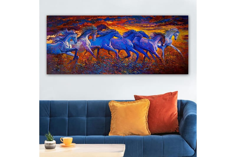 Canvasbilde YTY Animals Flerfarget - 120x50 cm - Innredning - Bilder & kunst - Lerretsbilder