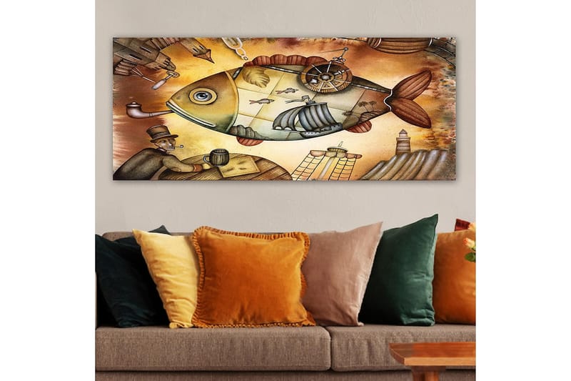Canvasbilde YTY Animals Flerfarget - 120x50 cm - Innredning - Bilder & kunst - Lerretsbilder