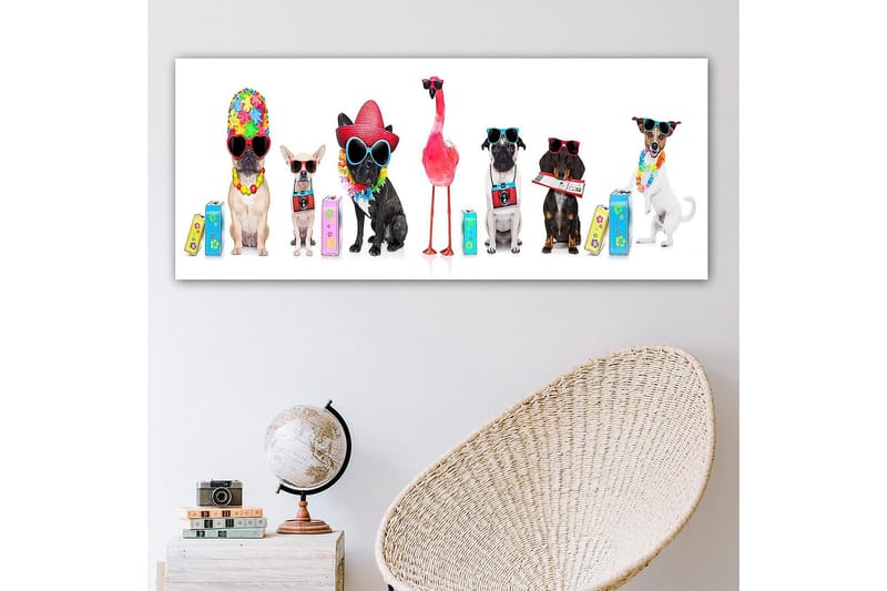 Canvasbilde YTY Animals Flerfarget - 120x50 cm - Innredning - Bilder & kunst - Lerretsbilder
