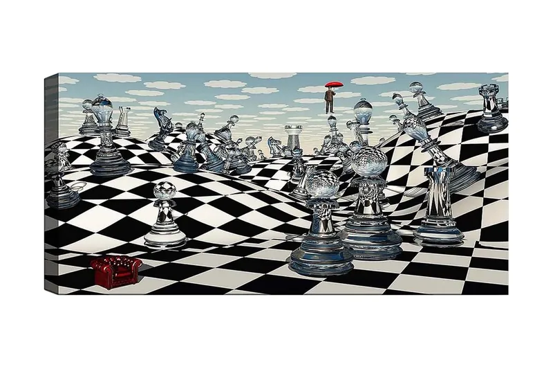 Canvasbilde YTY Animals Flerfarget, 120x50 cm