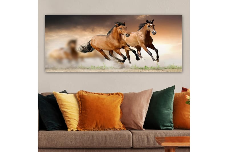 Canvasbilde YTY Animals Flerfarget - 120x50 cm - Innredning - Bilder & kunst - Lerretsbilder