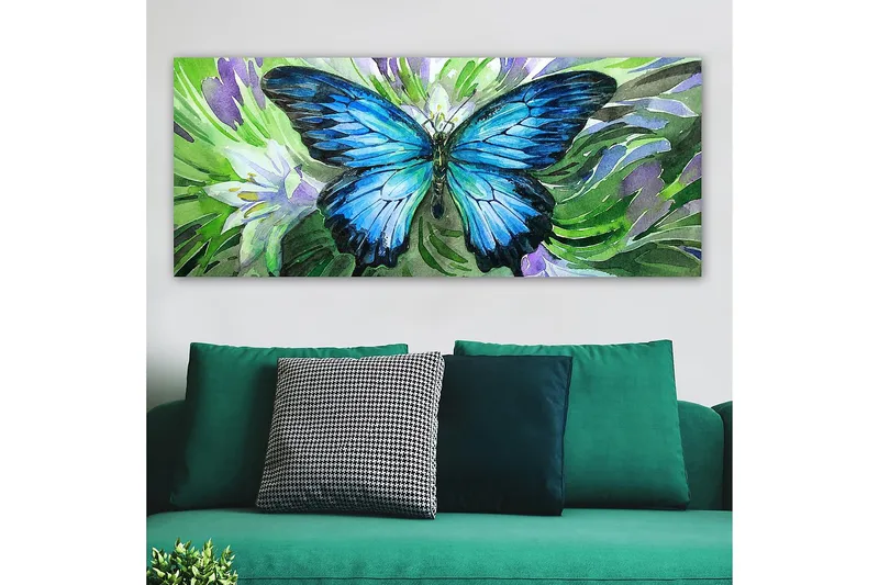 Canvasbilde YTY Animals Flerfarget - 120x50 cm - Innredning - Bilder & kunst - Lerretsbilder