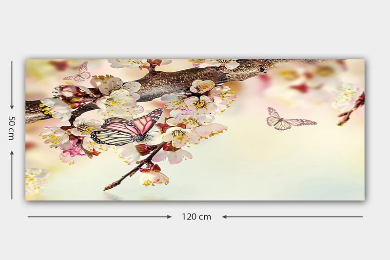 Canvasbilde YTY Animals Flerfarget - 120x50 cm - Innredning - Bilder & kunst - Lerretsbilder