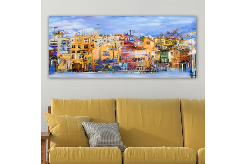 Canvasbilde YTY Buildings & Cityscapes Flerfarget - 120x50 cm - Innredning - Bilder & kunst - Lerretsbilder