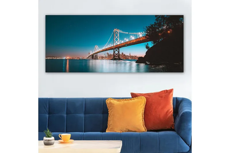 Canvasbilde YTY Buildings & Cityscapes Flerfarget - 120x50 cm - Innredning - Bilder & kunst - Lerretsbilder