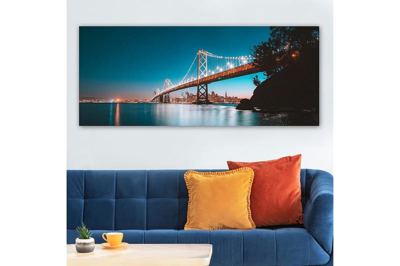 Canvasbilde YTY Buildings & Cityscapes Flerfarget - 120x50 cm - Innredning - Bilder & kunst - Lerretsbilder