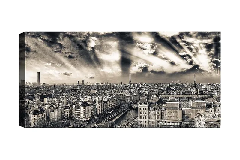 Canvasbilde YTY Buildings & Cityscapes Flerfarget - 120x50 cm - Innredning - Bilder & kunst - Lerretsbilder