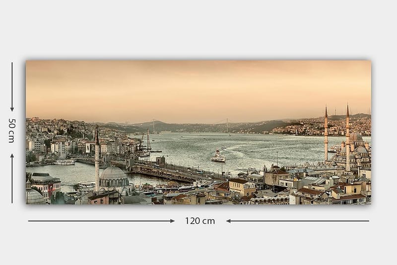 Canvasbilde YTY Buildings & Cityscapes Flerfarget - 120x50 cm - Innredning - Bilder & kunst - Lerretsbilder