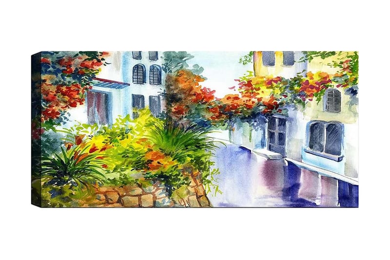 Canvasbilde YTY Buildings & Cityscapes Flerfarget - 120x50 cm - Innredning - Bilder & kunst - Lerretsbilder