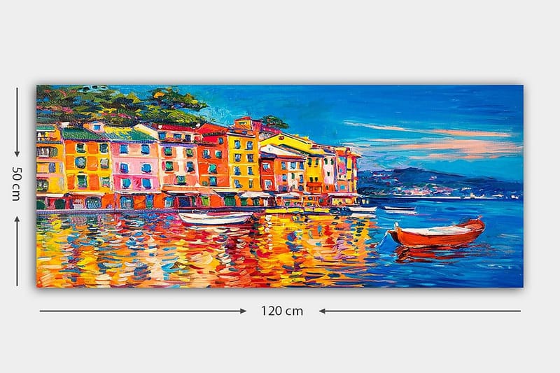 Canvasbilde YTY Buildings & Cityscapes Flerfarget - 120x50 cm - Innredning - Bilder & kunst - Lerretsbilder