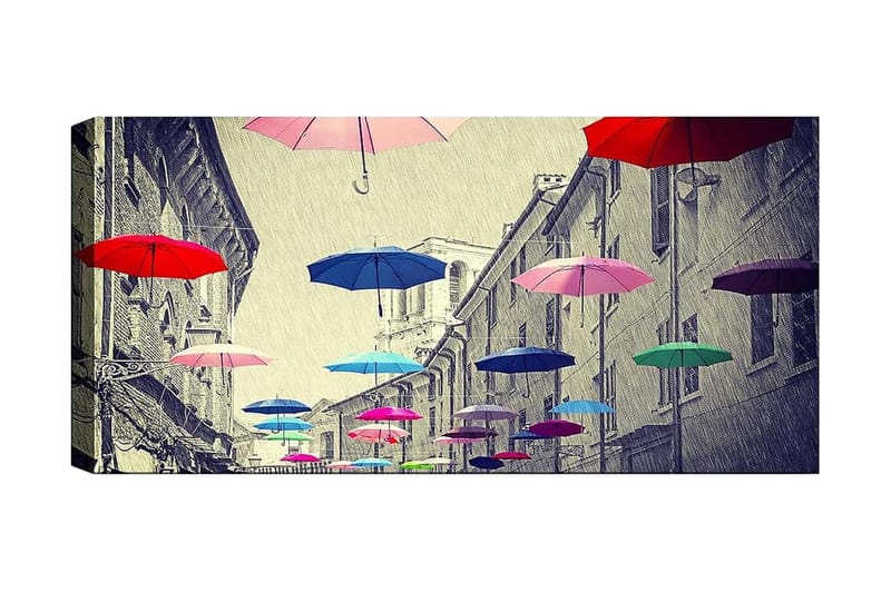 Canvasbilde YTY Buildings & Cityscapes Flerfarget - 120x50 cm - Innredning - Bilder & kunst - Lerretsbilder