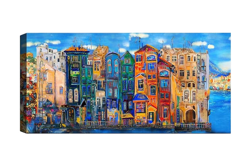 Canvasbilde YTY Buildings & Cityscapes Flerfarget - 120x50 cm - Innredning - Bilder & kunst - Lerretsbilder