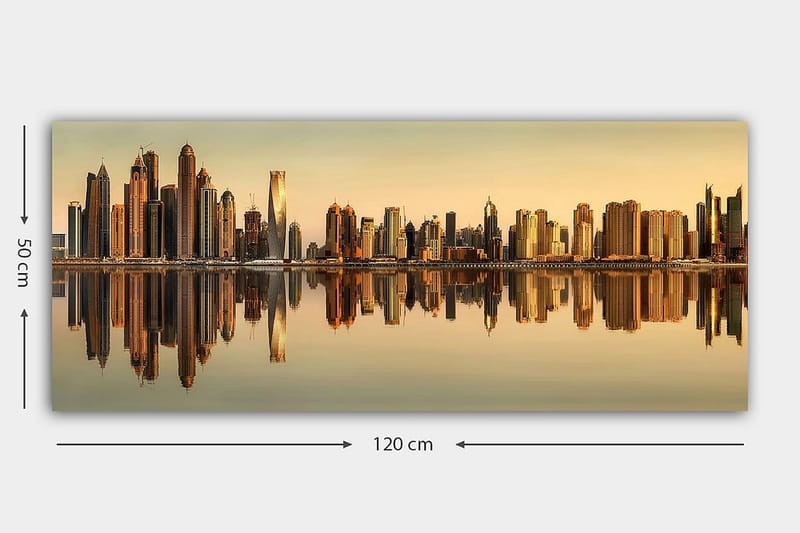 Canvasbilde YTY Buildings & Cityscapes Flerfarget - 120x50 cm - Innredning - Bilder & kunst - Lerretsbilder