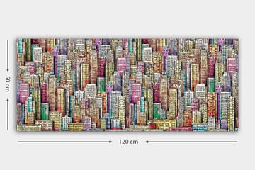 Canvasbilde YTY Buildings & Cityscapes Flerfarget - 120x50 cm - Innredning - Bilder & kunst - Lerretsbilder