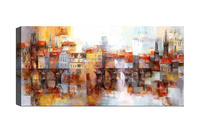 Canvasbilde YTY Buildings & Cityscapes Flerfarget - 120x50 cm - Innredning - Bilder & kunst - Lerretsbilder