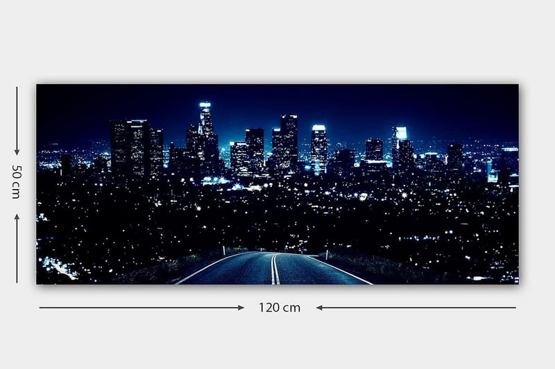 Canvasbilde YTY Buildings & Cityscapes Flerfarget - 120x50 cm - Innredning - Bilder & kunst - Lerretsbilder