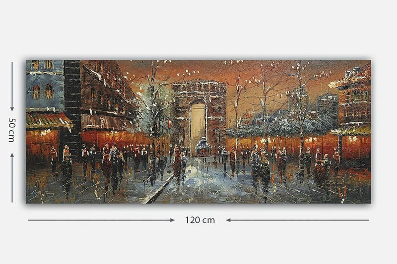 Canvasbilde YTY Buildings & Cityscapes Flerfarget - 120x50 cm - Innredning - Bilder & kunst - Lerretsbilder