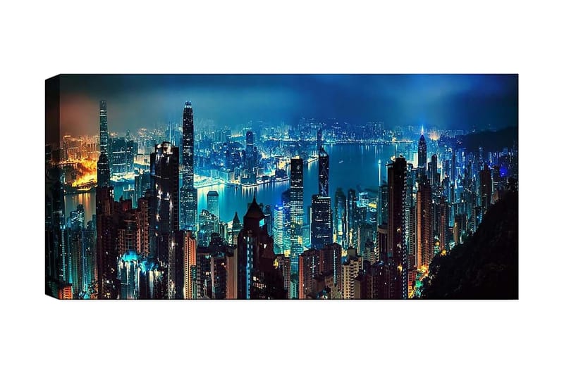 Canvasbilde YTY Buildings & Cityscapes Flerfarget - 120x50 cm - Innredning - Bilder & kunst - Lerretsbilder