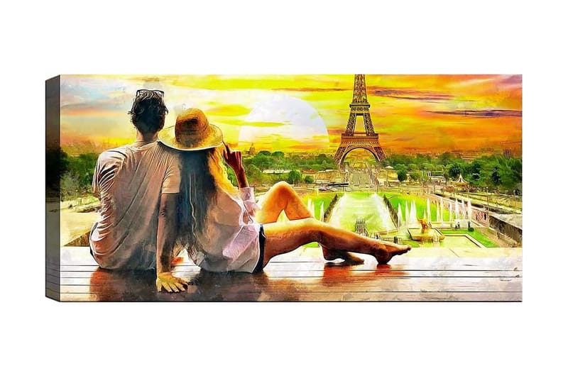 Canvasbilde YTY Buildings & Cityscapes Flerfarget - 120x50 cm - Innredning - Bilder & kunst - Lerretsbilder