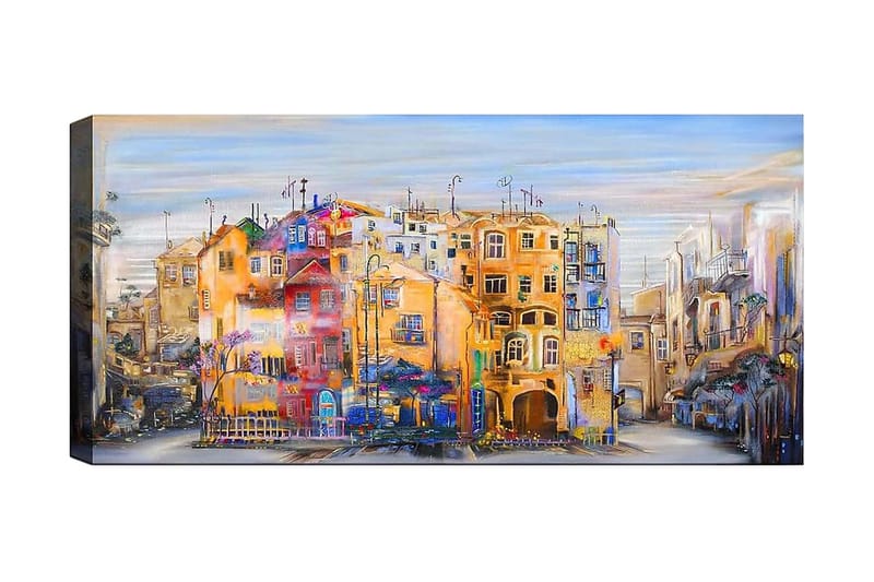 Canvasbilde YTY Buildings & Cityscapes Flerfarget - 120x50 cm - Innredning - Bilder & kunst - Lerretsbilder