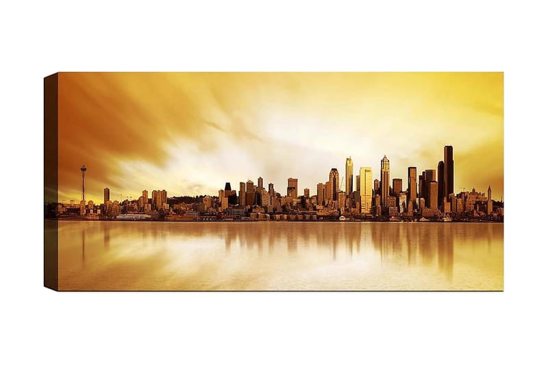 Canvasbilde YTY Buildings & Cityscapes Flerfarget - 120x50 cm - Innredning - Bilder & kunst - Lerretsbilder