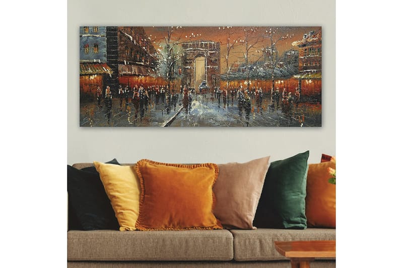 Canvasbilde YTY Buildings & Cityscapes Flerfarget - 120x50 cm - Innredning - Bilder & kunst - Lerretsbilder