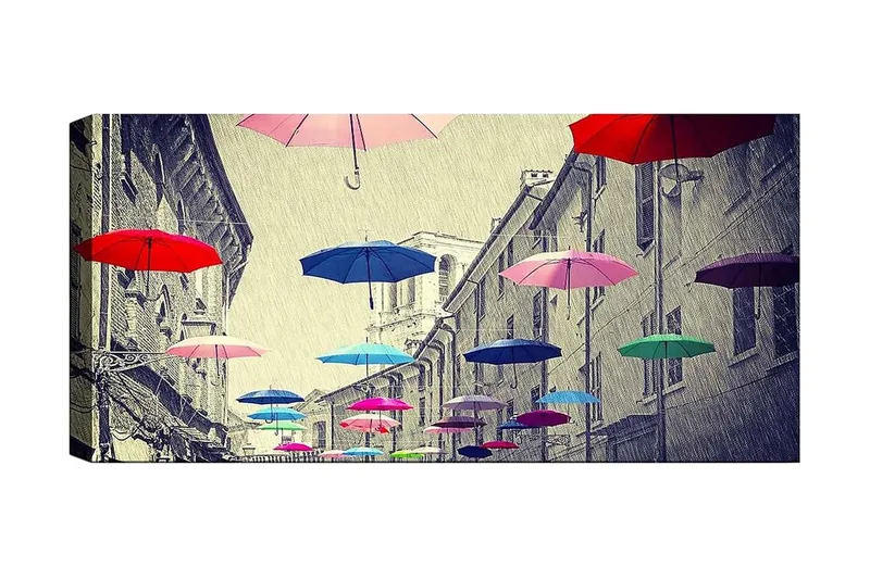 Canvasbilde YTY Buildings & Cityscapes Flerfarget, 120x50 cm