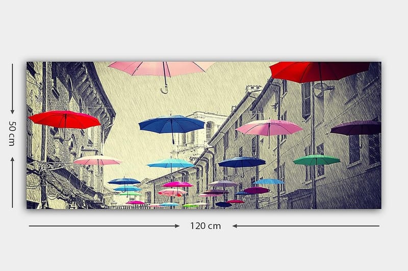 Canvasbilde YTY Buildings & Cityscapes Flerfarget - 120x50 cm - Innredning - Bilder & kunst - Lerretsbilder