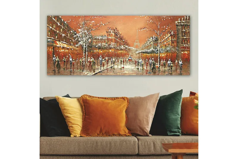 Canvasbilde YTY Buildings & Cityscapes Flerfarget - 120x50 cm - Innredning - Bilder & kunst - Lerretsbilder