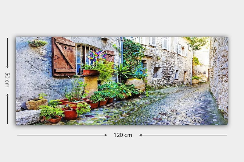 Canvasbilde YTY Buildings & Cityscapes Flerfarget - 120x50 cm - Innredning - Bilder & kunst - Lerretsbilder