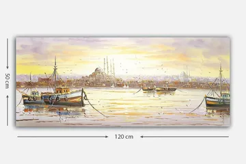 Canvasbilde YTY Buildings & Cityscapes Flerfarget - 120x50 cm - Innredning - Bilder & kunst - Lerretsbilder