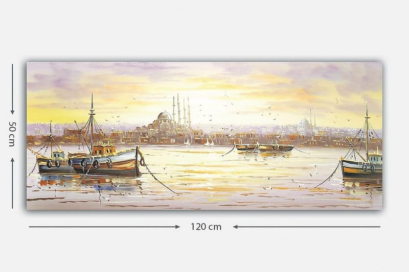 Canvasbilde YTY Buildings & Cityscapes Flerfarget - 120x50 cm - Innredning - Bilder & kunst - Lerretsbilder