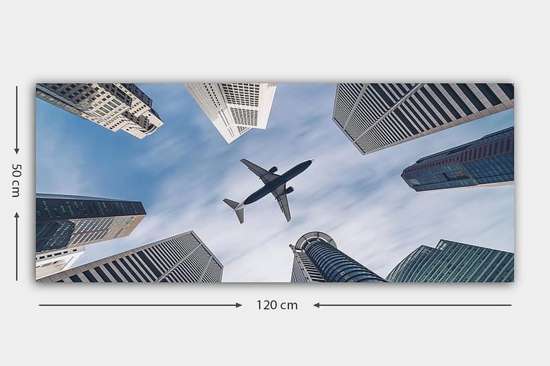 Canvasbilde YTY Buildings & Cityscapes Flerfarget - 120x50 cm - Innredning - Bilder & kunst - Lerretsbilder