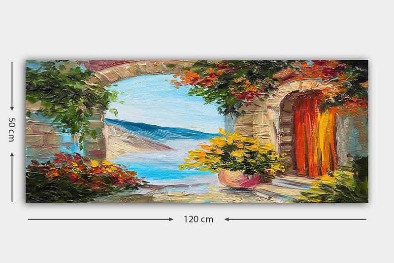 Canvasbilde YTY Buildings & Cityscapes Flerfarget - 120x50 cm - Innredning - Bilder & kunst - Lerretsbilder