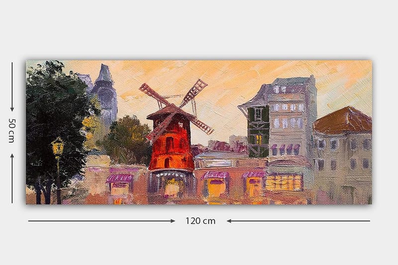 Canvasbilde YTY Buildings & Cityscapes Flerfarget - 120x50 cm - Innredning - Bilder & kunst - Lerretsbilder