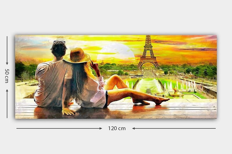 Canvasbilde YTY Buildings & Cityscapes Flerfarget - 120x50 cm - Innredning - Bilder & kunst - Lerretsbilder