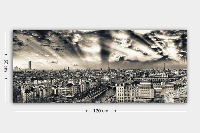 Canvasbilde YTY Buildings & Cityscapes Flerfarget - 120x50 cm - Innredning - Bilder & kunst - Lerretsbilder