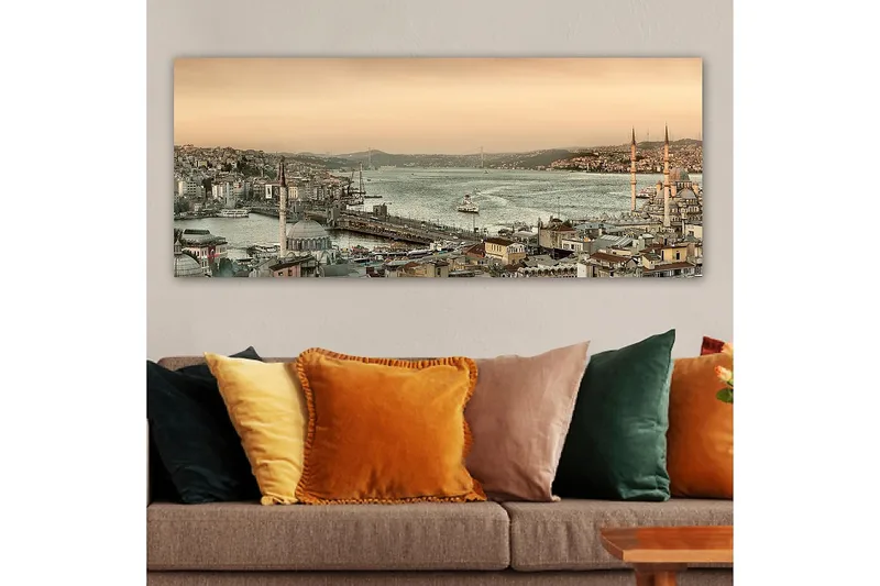 Canvasbilde YTY Buildings & Cityscapes Flerfarget - 120x50 cm - Innredning - Bilder & kunst - Lerretsbilder
