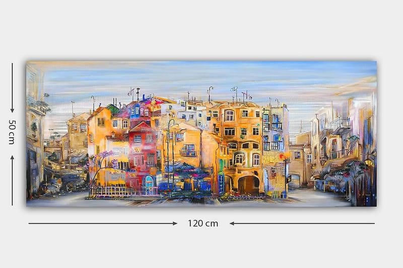 Canvasbilde YTY Buildings & Cityscapes Flerfarget - 120x50 cm - Innredning - Bilder & kunst - Lerretsbilder