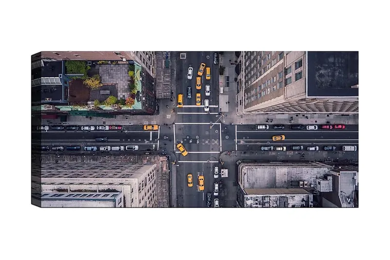 Canvasbilde YTY Buildings & Cityscapes Flerfarget, 120x50 cm