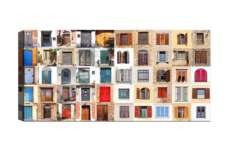 Canvasbilde YTY Buildings & Cityscapes Flerfarget - 120x50 cm - Innredning - Bilder & kunst - Lerretsbilder