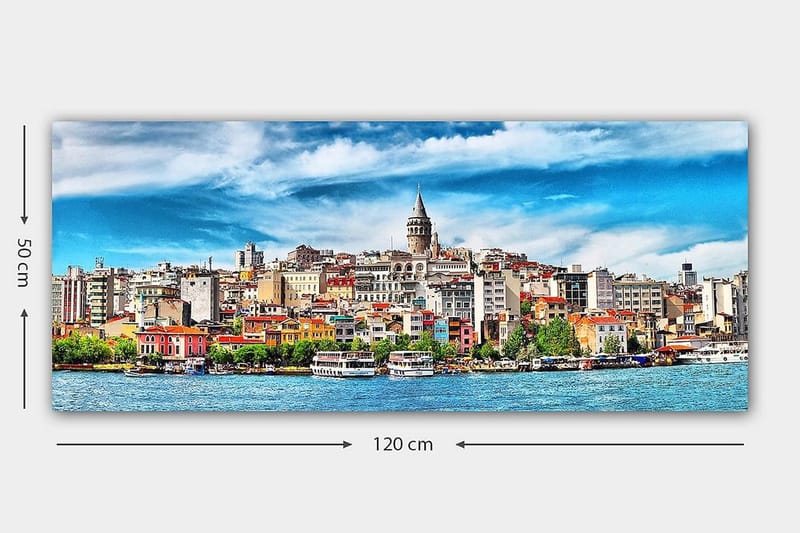 Canvasbilde YTY Buildings & Cityscapes Flerfarget - 120x50 cm - Innredning - Bilder & kunst - Lerretsbilder