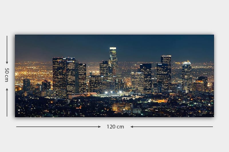 Canvasbilde YTY Buildings & Cityscapes Flerfarget - 120x50 cm - Innredning - Bilder & kunst - Lerretsbilder