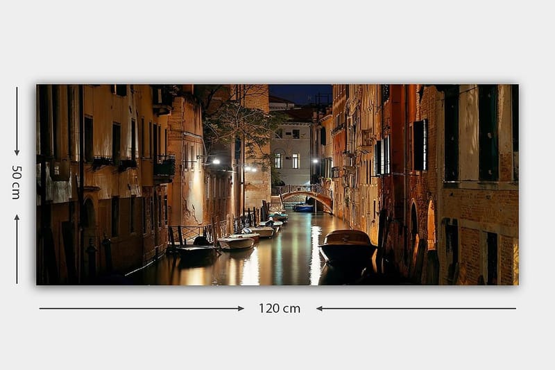 Canvasbilde YTY Buildings & Cityscapes Flerfarget - 120x50 cm - Innredning - Bilder & kunst - Lerretsbilder