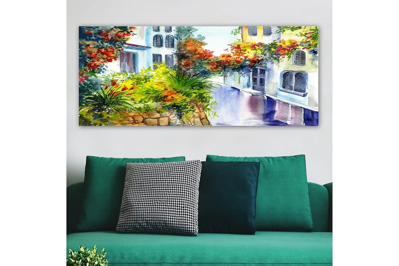 Canvasbilde YTY Buildings & Cityscapes Flerfarget - 120x50 cm - Innredning - Bilder & kunst - Lerretsbilder