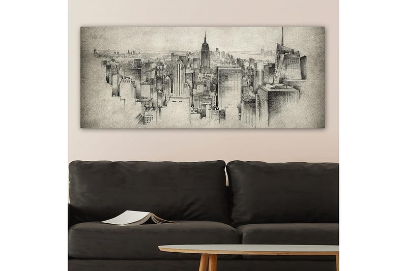 Canvasbilde YTY Buildings & Cityscapes Flerfarget - 120x50 cm - Innredning - Bilder & kunst - Lerretsbilder