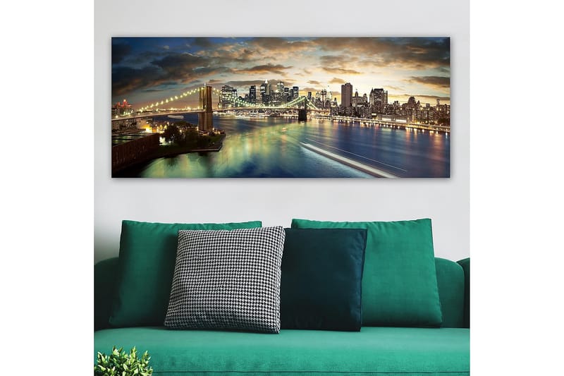 Canvasbilde YTY Buildings & Cityscapes Flerfarget - 120x50 cm - Innredning - Bilder & kunst - Lerretsbilder