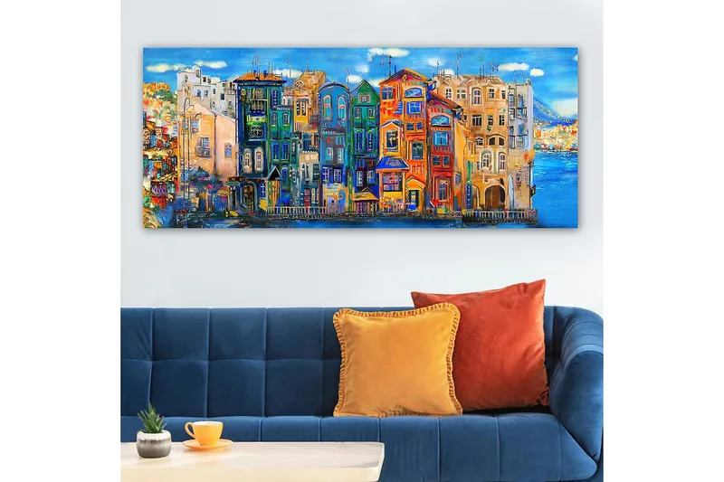 Canvasbilde YTY Buildings & Cityscapes Flerfarget - 120x50 cm - Innredning - Bilder & kunst - Lerretsbilder
